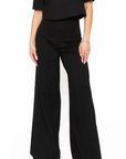 Wide Leg Ponte Knit Pant (More Colors)