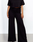 Wide Leg Ponte Knit Pant (More Colors)