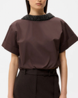 REVERSIBLE CRYSTAL BLOUSE