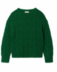 LEAF MOTIF SWEATER