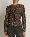 LEOPARD TWIST TOP