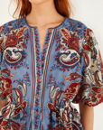 PAISLEY SHORT SLEEVE BLOUSE