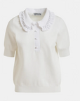 RUFFLE POLO TOP