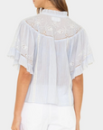 BLUE & WHITE MAE TOP