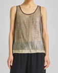 SEQUIN MESH TANK