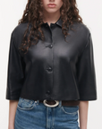 HOLLIS LEATHER TOP