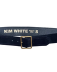 THIN SQUARE BUCKLE BELT NAVY