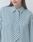 STRIPED SHIRT WITH TIE