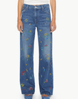 WIDE-LEG FLORAL JEAN