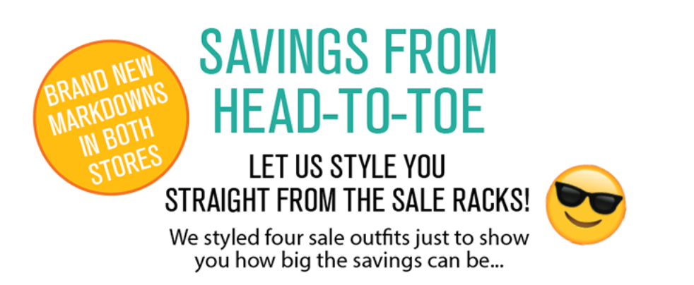 Savings From Head to Toe