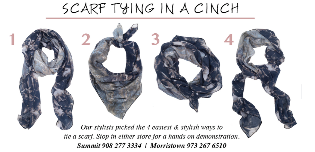 Scarf Tying in a Cinch