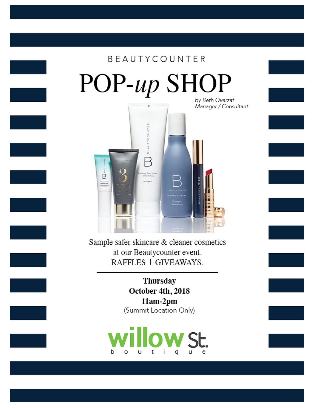 Beautycounter Pop-Up Shop