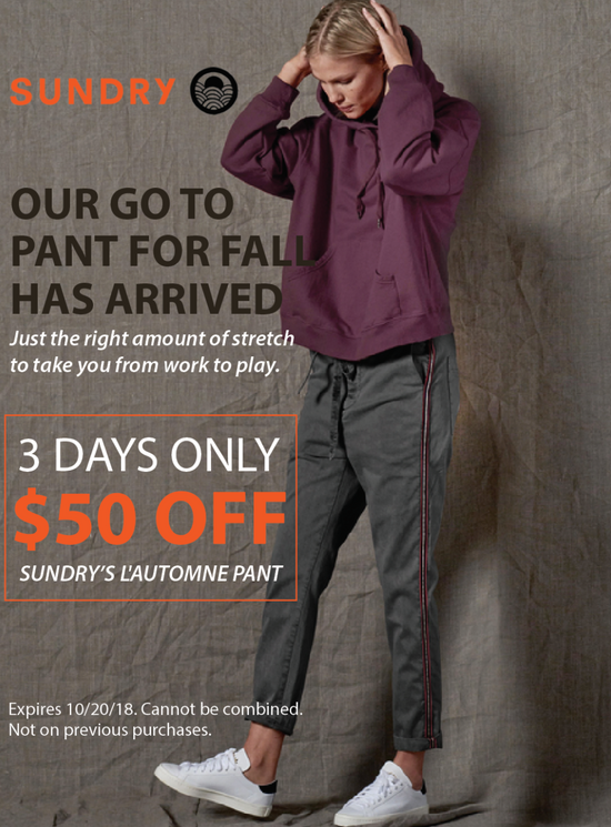 $50 Off Our Go-To Pant for Fall