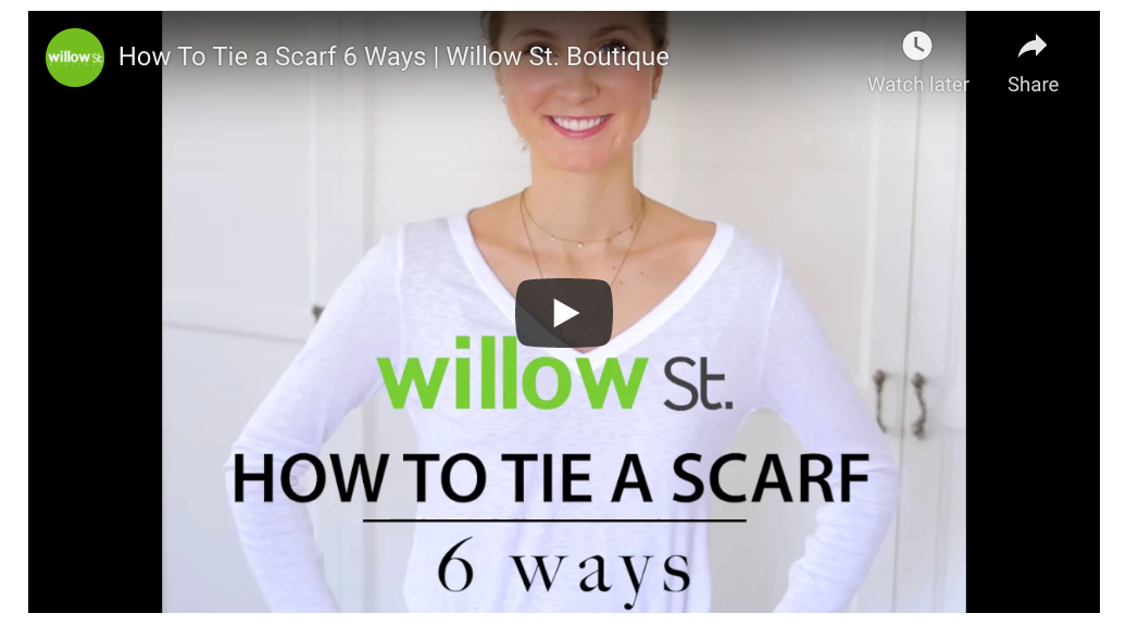 How to Tie a Scarf 6 Ways