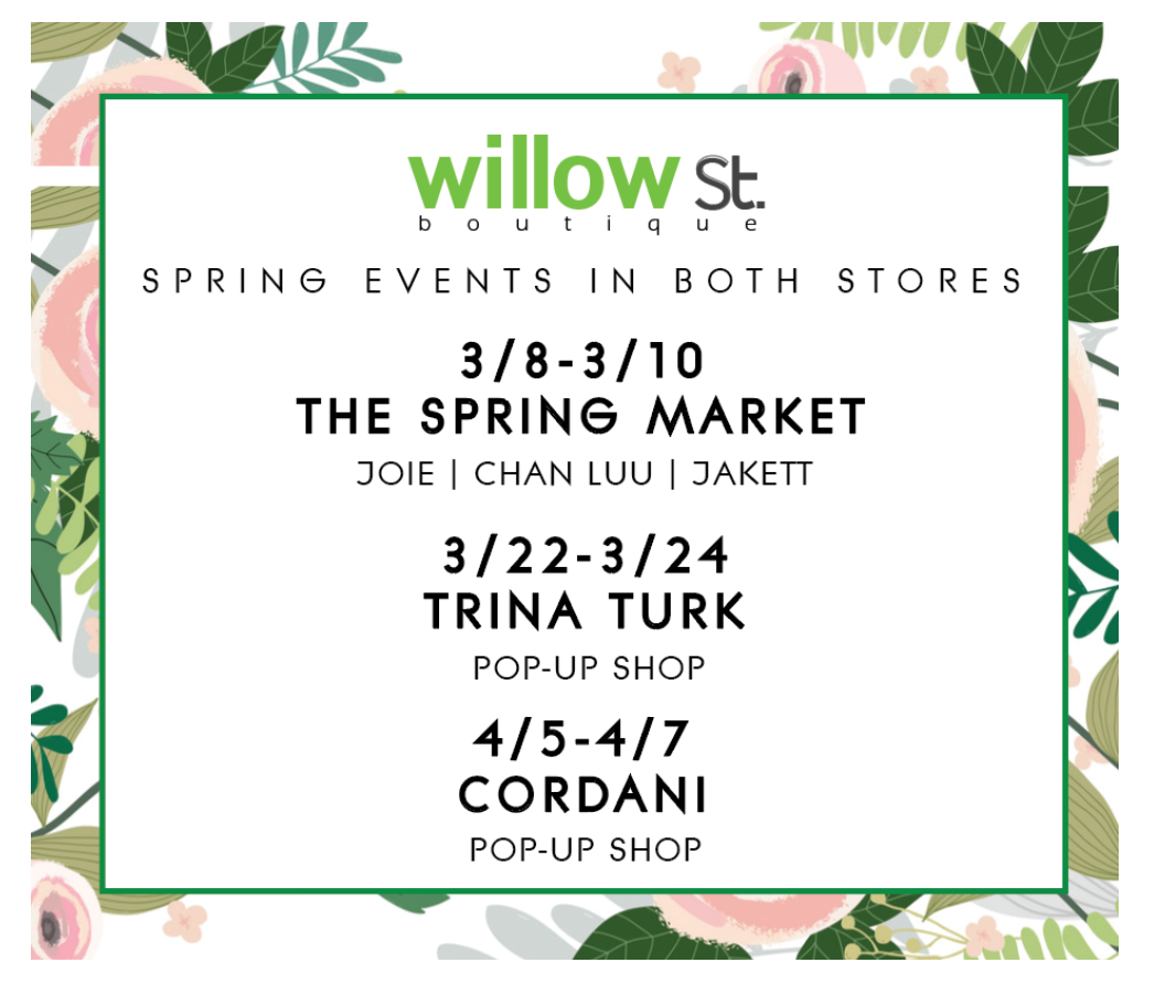 Save the Date: Spring Events