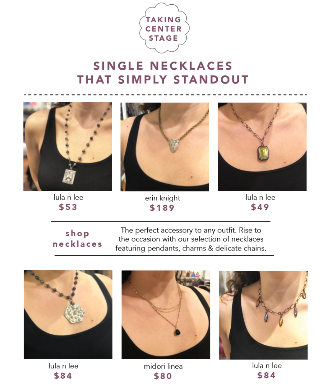 Single Necklaces That Simply Standout