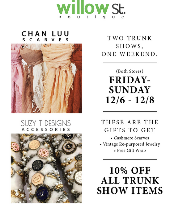 2 Trunk Shows- 1 Weekend