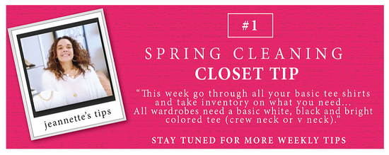 Jeannette's Spring Cleaning Closet Tip #1