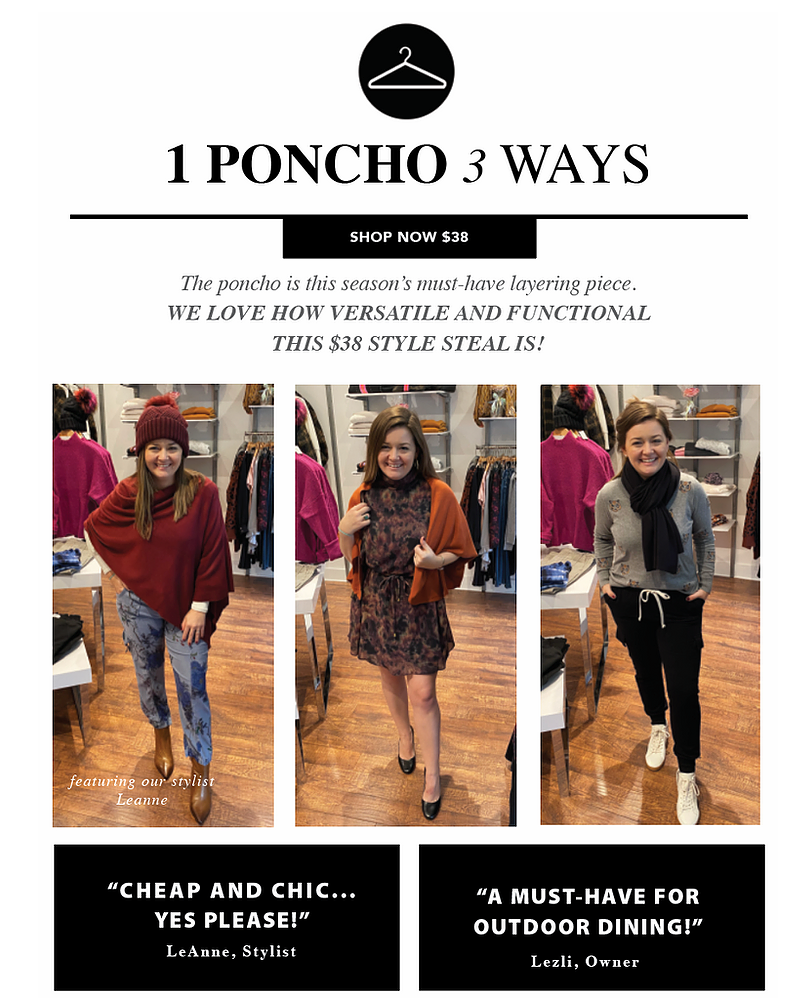 Style Steal | $38 Poncho