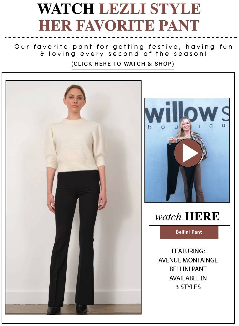Hear what Lezli has to say about the Bellini pant!
