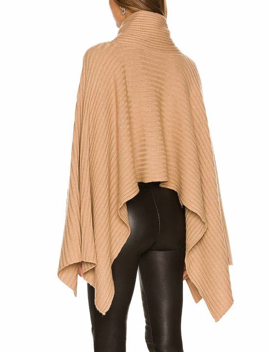 Hybrid Rib Cashmere Cape (More Colors)