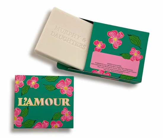 Load image into Gallery viewer, Message on a Soap - L&amp;#39;AMOUR (Geranium)
