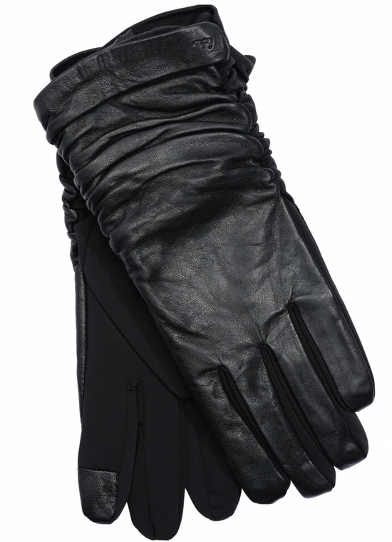 Rushed Leather Gloves