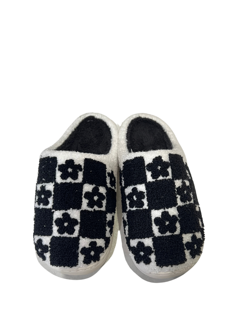 Daisy Check Slippers