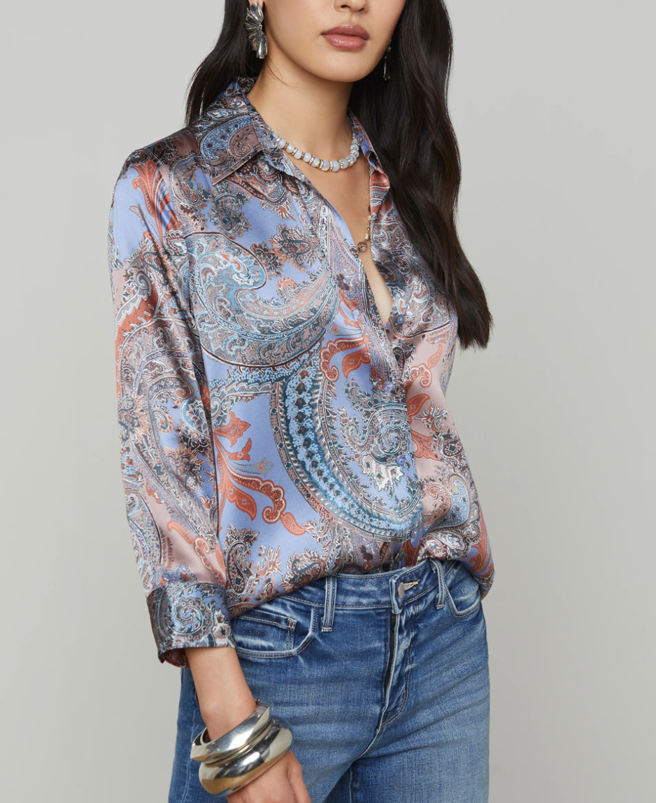 Dani Silk Blouse Paisley