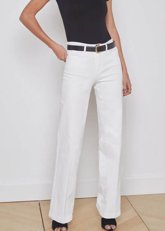 Clayton Wide Leg White