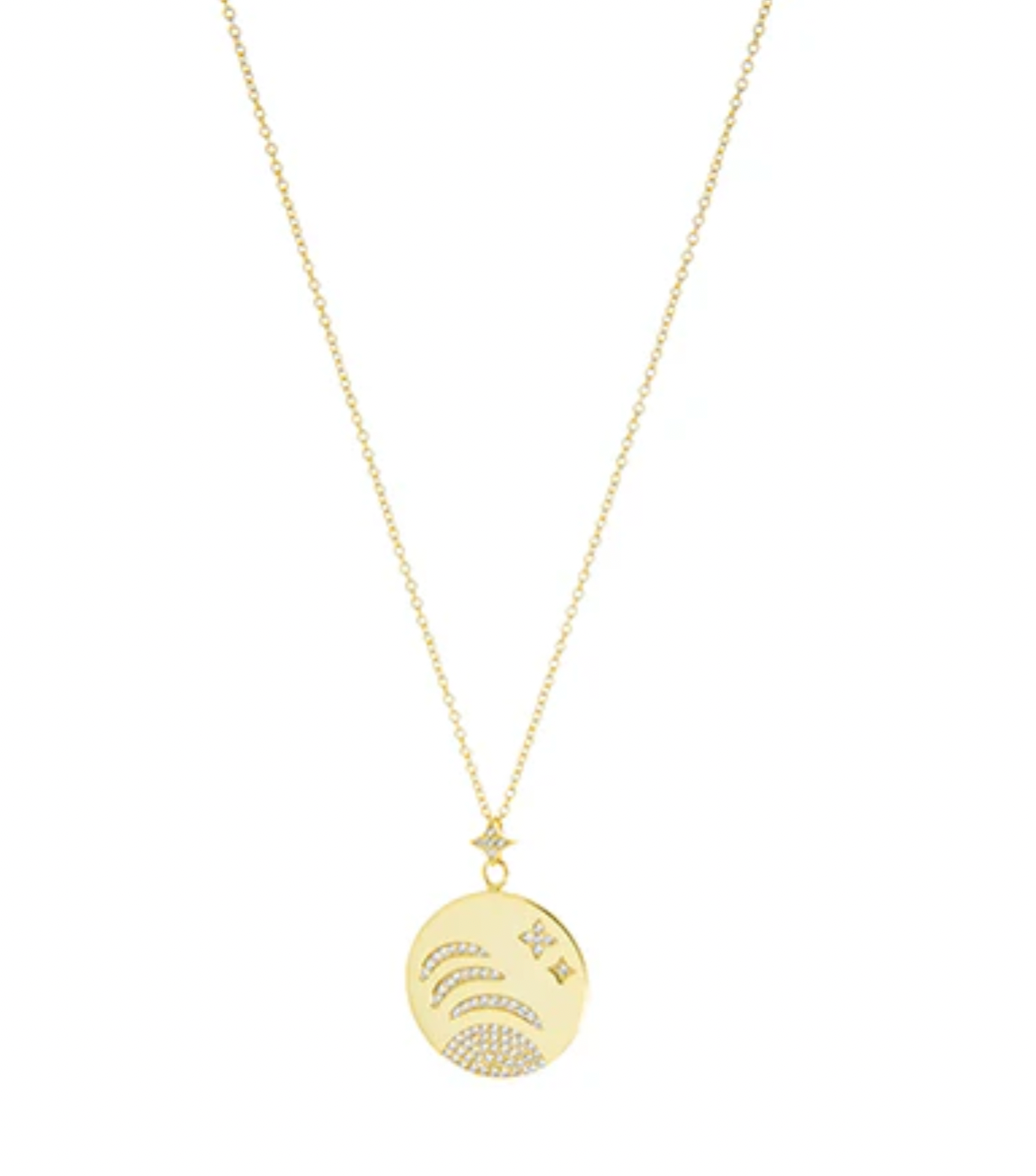 Gold Plated Moon Necklace