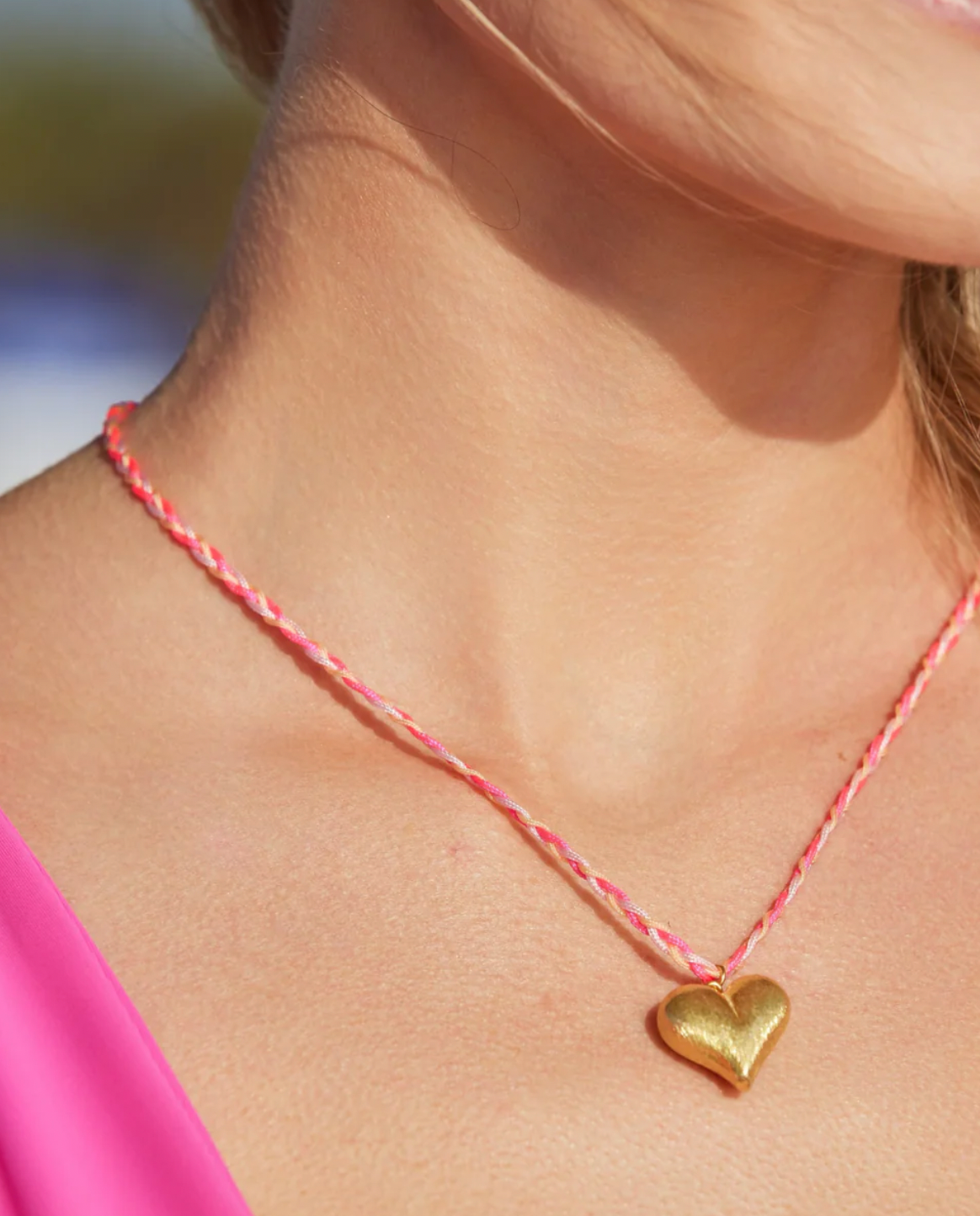 HEART OF GOLD NECKLACE (MORE COLORS)