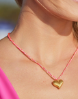 HEART OF GOLD NECKLACE (MORE COLORS)