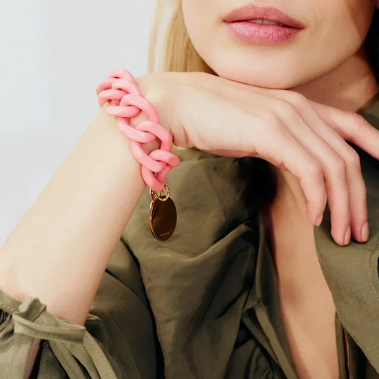 FLAT CHAIN BRACELET (MORE COLORS)
