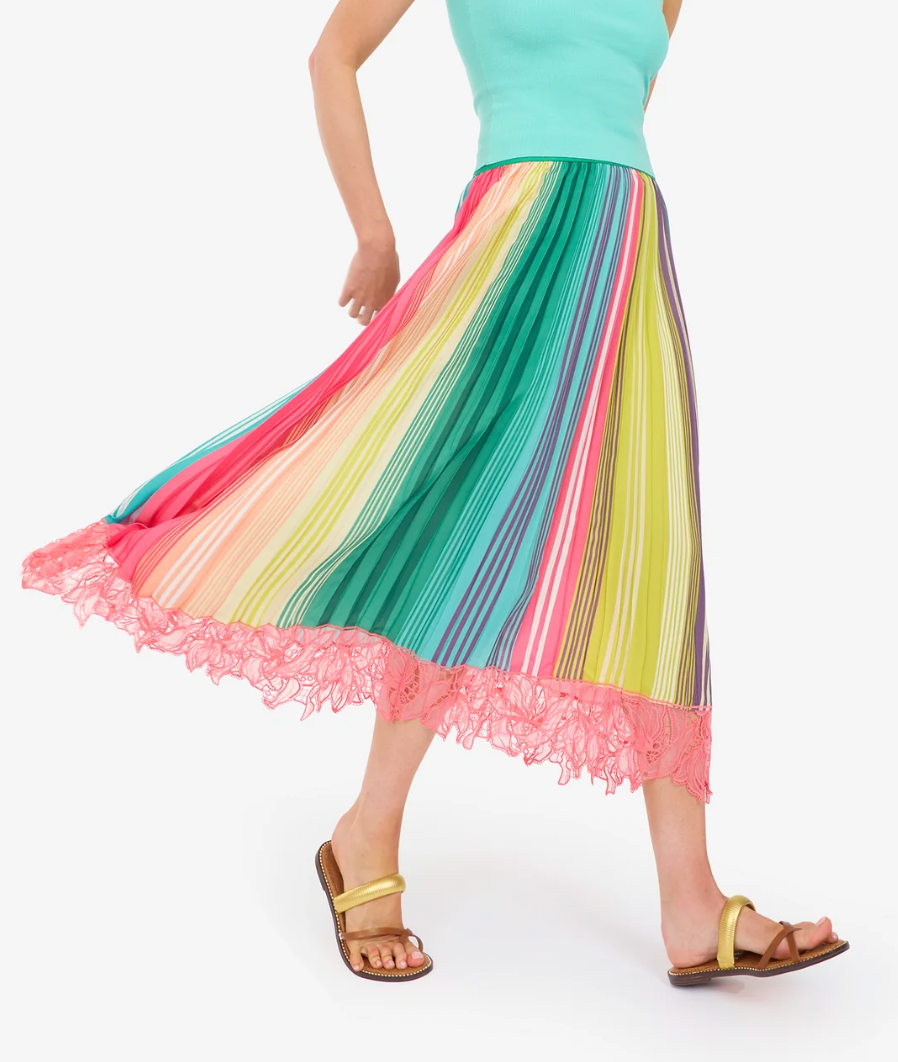 SUMMERTIME STRIPED SKIRT