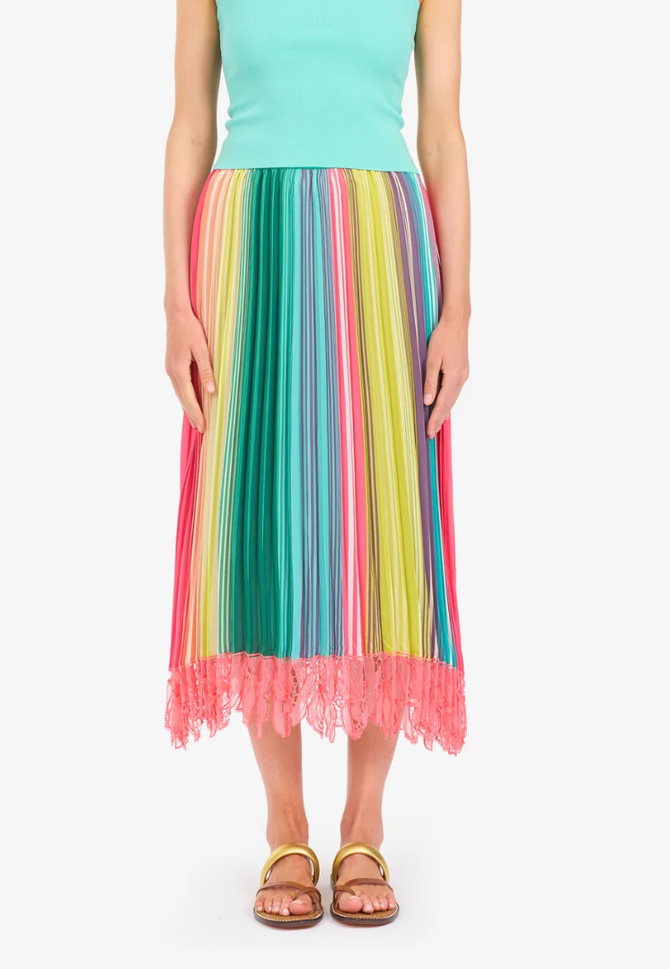 SUMMERTIME STRIPED SKIRT