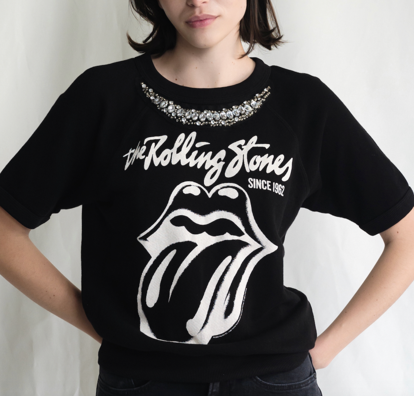 ROLLING STONES BLK TEE