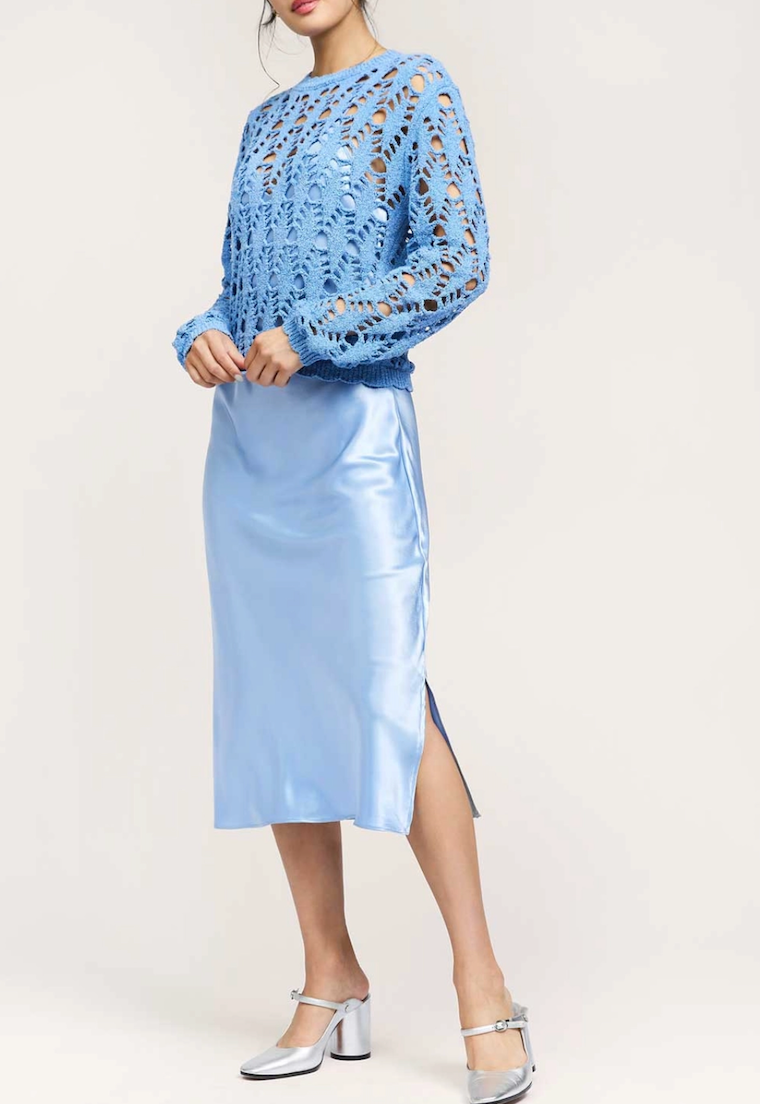 SILK DRESS WITH SWEATER ($30 OFF)