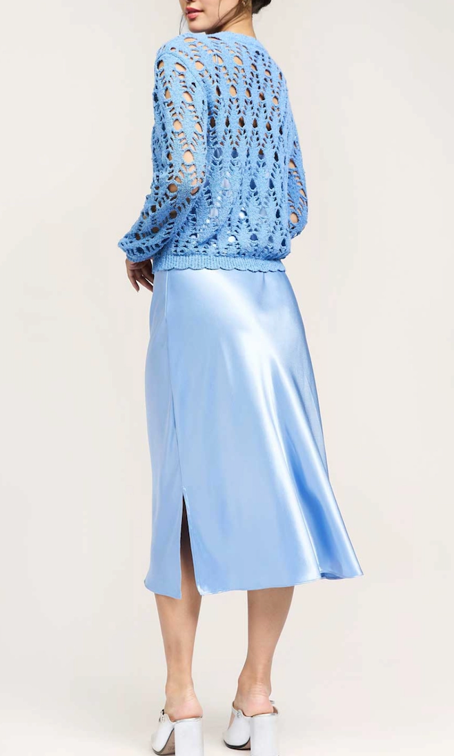 SILK DRESS WITH SWEATER ($30 OFF)