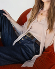 CALF HAIR BELT