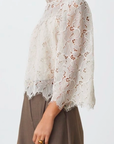 SHORT LACE BLOUSE