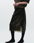 ZYON MESH SEQUIN SKIRT