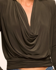 EDEN JERSEY COWL NECK