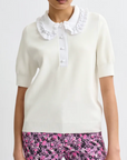 RUFFLE POLO TOP