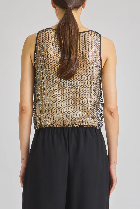 SEQUIN MESH TANK