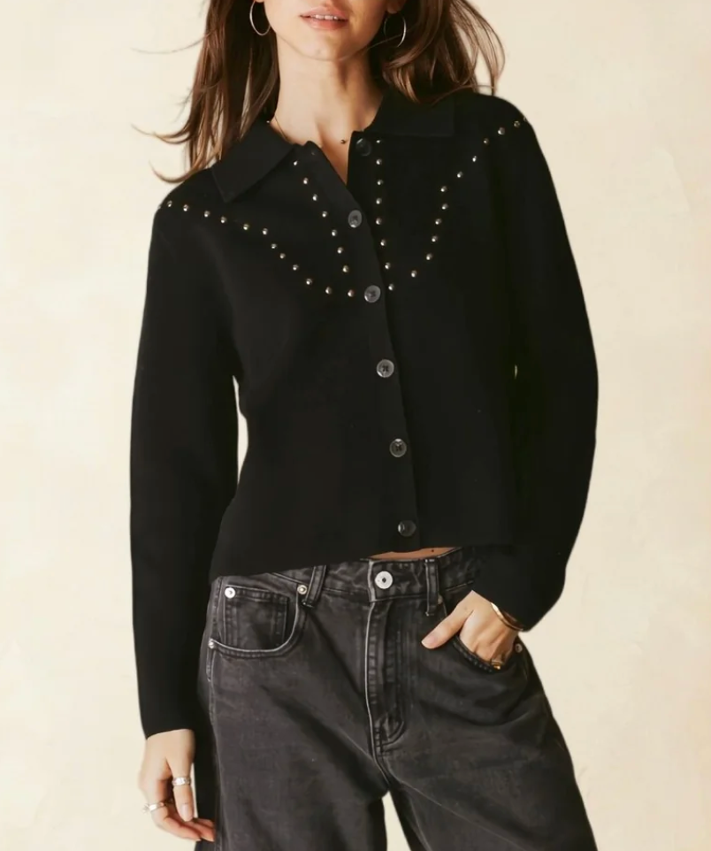 THERESA COLLAR KNIT JACKET