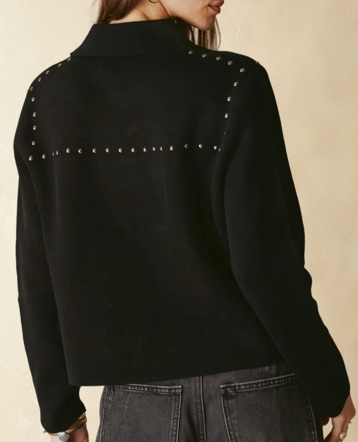 THERESA COLLAR KNIT JACKET