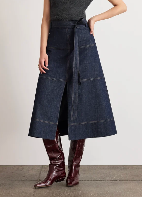 HUDLEY DENIM SKIRT