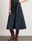 HUDLEY DENIM SKIRT