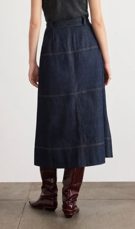 HUDLEY DENIM SKIRT